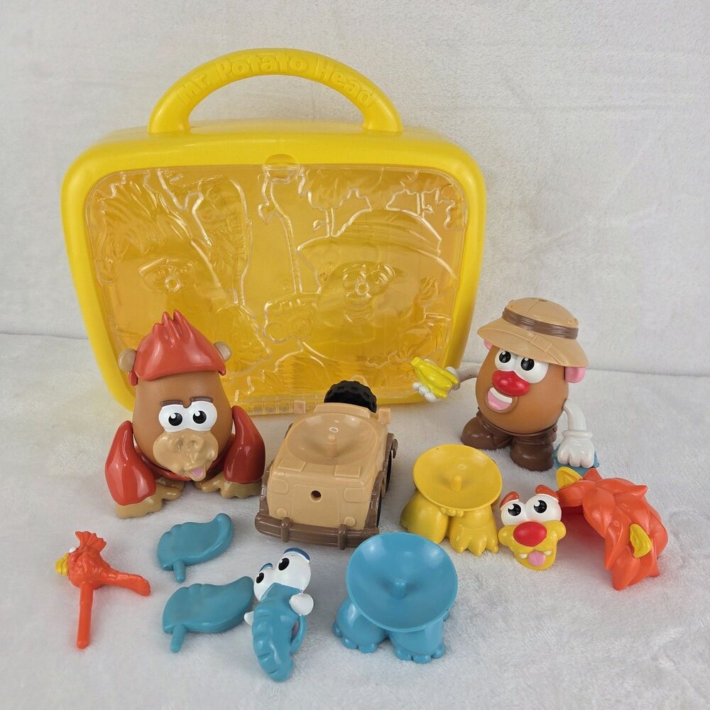 Mr Potato Head Little Taters Big Adventures Spud Safari 21 Piece Lot Case